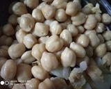 A picture of step 1 of Chole bhature.