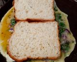 A picture of step 3 of Kolkata Street style Bread Omelette / Dim Powroti.