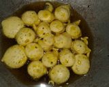 A picture of step 3 of Besan Badi in Tamarind Gravy.
