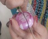 A picture of step 2 of Sindhi Onion Pickle.