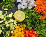 A picture of step 2 of High Protein Chickpea Salad.