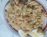 Foto del paso 3 de la receta: Fideos salteados con cebolla, puerro, verdeo, huevo, tomate y casancrem