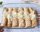 Foto del paso 3 de la receta: Crepes rellenos de verduras asadas y merluza