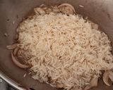 A picture of step 5 of Kerala style Nei choru (One pot meal ghee Rice).