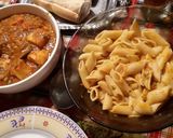 Foto del paso 4 de la receta: Estofado de pollo con fideos mostacholes
