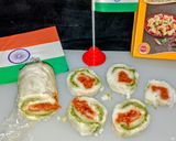 तिरंगा पिनव्हील सैंडविच रेसिपी चरण 7 फोटो