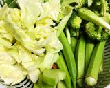 Hình bước làm 1 của món Rau Thập Cẩm Chấm Chao Chay