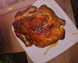 Sörös dobozon sült csirke, sült krumplival és naranccsal recept fázis 6 fotója