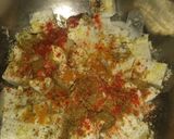 A picture of step 2 of Kadai paneer.