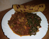 A picture of step 6 of Carrot chapati#wheatflourchallenge#4wkschallenge.