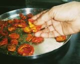 A picture of step 1 of Tomato Pickle.
