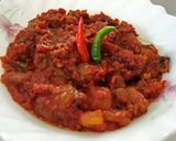 A picture of step 8 of Bengali style tamatar ki chutney.