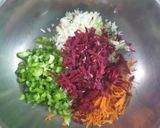 A picture of step 3 of Mix Veg. Chessy Paratha.