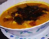 A picture of step 3 of Malabari Mango Kadhi.