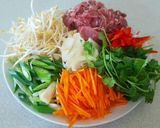 A picture of step 2 of Beef Pad Thai.