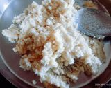 A picture of step 3 of Delicious healthy yummy desiccated coconut ladoo.