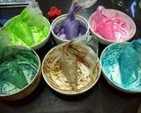 Foto langkah ke 5 dari resep Lidang Kucing Pelangi// Rainbow Cat's Tongue Cookies.