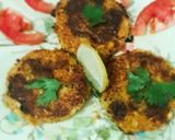A picture of step 4 of Paneer gobhi kebab.