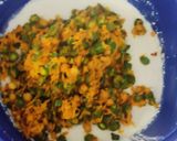A picture of step 6 of Masala Rava idli.