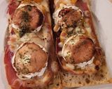 Une image de l'étape 8 de Pain liquide ramadan tomates/oignons/poivrons en bruschetta.