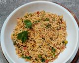 A picture of step 7 of Vegetable FRIED RICE with WHITE BUTTER.