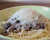 Tejszínes gombás spagetti recept fázis 5 fotója