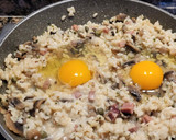 Foto del paso 7 de la receta: Risotto de champiñones con jamón y huevo