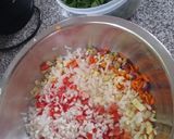 Foto del paso 1 de la receta: Bocadillos de verduras soufflés 🥬🥕🍅🍆🌶️🥦🍆