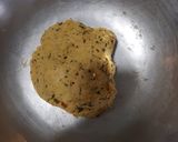 A picture of step 1 of Kasuri methi, till and dahi paratha.