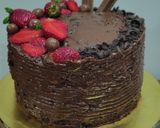 चॉकलेट केक स्ट्राबेरी के साथ (Chocolate cake with strawberry recipe in hindi) रेसिपी चरण 15 फोटो