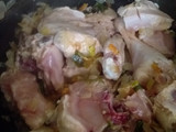 Estofado de pollo y garbanzos