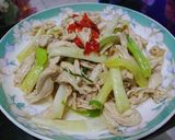 蔥爆雞絲的食譜步驟4照片