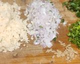 A picture of step 2 of Besan veggi Cheela.