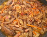 Foto del paso 4 de la receta: Tagliatellis de arroz con ternera y bacon
