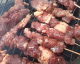 Foto langkah ke 4 dari resep Sate Kambing Sambal Kecap.