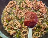 Foto del paso 4 de la receta: Fideos perla con calamares y mejillones