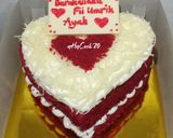 Foto langkah ke 7 dari resep Bolu Red Velvet Ekonomis (Tanpa Pasta Red Velvet).