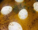 A picture of step 5 of Chanay with boiled eggs.