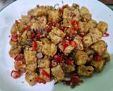 Foto langkah ke 5 dari resep Tempe Pedas Daun Jeruk.