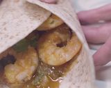 A picture of step 4 of Creole shrimp tacos.