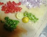 A picture of step 2 of Kachoomar salad.