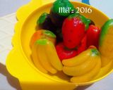 Foto langkah ke 10 dari resep Kue buah mini 🍎🍓🍌🍉- Thailand (Kanom Look Choup).