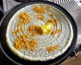 A picture of step 3 of Moong Dal Dosa.