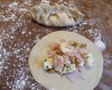Foto del paso 1 de la receta Empanadas al horno de quesos, jamón y nueces