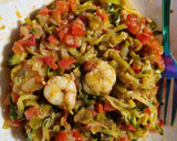 Foto del paso 5 de la receta: Espaguetis de calabacín con gambas