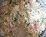 A picture of step 3 of Aloo Chilla 😋.