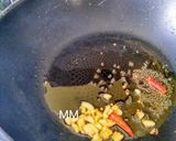 A picture of step 4 of Chaulai Saag with Bodi.