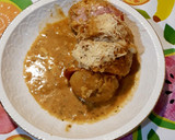 Foto del paso 6 de la receta: Patatas rellenas de jamón y queso con bechamel vegana