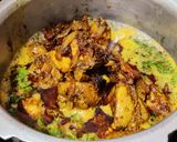A picture of step 7 of Bengali style Chicken aloo jhol.