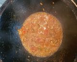 A picture of step 5 of Egg kothu chapati.